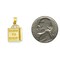 14K Yellow Gold Born to Shop Shopping Bag Charm Pendant Jewerly 14mm x 12mm